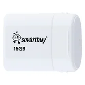 USB 2.0 накопитель SmartBuy 16GB LARA, белый (SB16GBLARA-W)