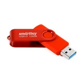 USB 3.0 /3.1 накопитель SmartBuy 128GB TWIST, красный (SB128GB3TWR)