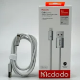 Кабель McDodo CA-1221 USB-A - Lightning, белый, 3A, 1,2м