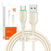 Кабель McDodo CA-4750 USB-A - USB-C, бежевый, 6А, 1,2м