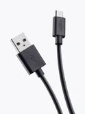 Кабель Deppa, USB-A - MicroUSB, черный, 2A, 1.2м, 72103