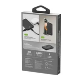 Внешний АКБ Breaking Slim, 5000 mAh, 20W, MagSafe, LED, черный, 27113