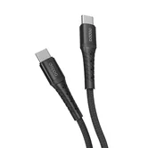 Кабель Deppa Armor USB-C - USB-C, черный, 1м, 72518