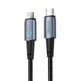 Кабель Deppa Moon, USB-C - Lightning, 1.2м, 3А, серый, 72522