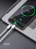 Кабель Deppa Original XL USB-C - USB-C 100W, белый, 2м, 72556
