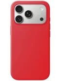 Чехол iPhone 17 Pro Max Silicone Case без лого (красный)