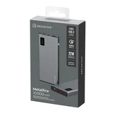 Внешний АКБ 10000 mAh Breaking Metallica, USB-A + 2USB-C, 22,5W, графит, 27198