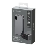Внешний АКБ 30000 mAh Breaking Metallica, USB-A + 2USB-C, 22,5W, графит, 27206
