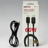 Кабель Borofone BX120 60W USB-C - USB-C , черный, 1м