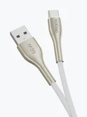 Кабель Deppa Apollo USB-A - USB-C 66W, белый, 1м, 72605