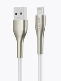 Кабель Deppa Apollo USB-A - Lightning, 3A, белый, 1м, 72606