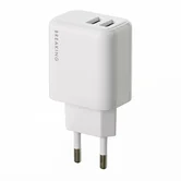 СЗУ Breaking P-02, 2USB-A, 24W, 2.4A, белый, 22102