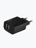 СЗУ Axxa, 2USB-A, 12W, 2.4A, черный, 2402