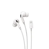 Проводная стереогарнитура Breaking LT18, вакуумные, Lightning, 1.2м, белый, 25418