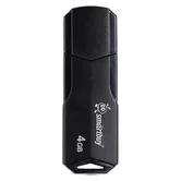 USB 2.0 накопитель SmartBuy 4GB CLUE, чёрный (SB4GBCLU-K)