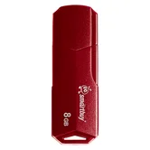 USB 2.0 накопитель SmartBuy 8GB CLUE, тёмно-красный (SB8GBCLU-BG)