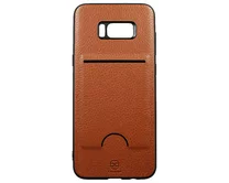 Чехол Samsung G955F S8+ Kanjian Card (коричневый)