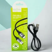 Кабель Hoco X102 USB-A - USB-C, 3A, черный, 1м