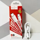 Кабель Hoco X88 USB-C - USB-C , 60W, белый, 1м