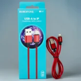 Кабель Borofone BX87 USB-A - Lightning, 2.4A, красный, 1м