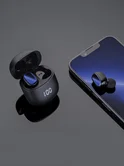 Беспроводные наушники Deppa Air Buds Pro, TWS, BT 5.3, LED, 300 мАч, черные, 44193
