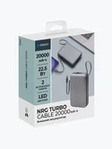 Внешний аккумулятор Deppa NRG Turbo Cable 20000 mAh, 22,5Вт, графит, 33700