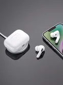 Беспроводные наушники Deppa AirPro 2 ANC, BT5.3, зарядный футляр 300mAh, белые