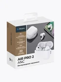 Беспроводные наушники Deppa AirPro 2 ANC, BT5.3, зарядный футляр 300mAh, белые