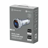 АЗУ Breaking C08, USB-A + USB-C, PD 54W, QC 3.0, 3.0A