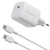СЗУ Breaking P-21, 1USB-C, GaN, PD, 45W, QC 3.0, 3.0A + кабель USB-C