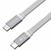 Кабель Breaking Neo Magnetic, USB-C - USB-C, 100W, 5.0А, 1м, серебристый