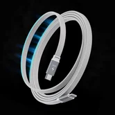 Кабель Breaking Neo Magnetic, USB-C - USB-C, 100W, 5.0А, 1м, серебристый