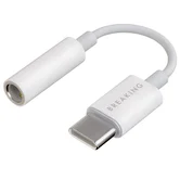 Адаптер Breaking, USB-C -  AUX 3.5мм белый
