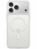 Чехол для iPhone 17 Pro Объемный пластик MagSafe (Белый)
