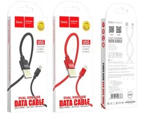Кабель Hoco U55 USB-A - Lightning 2.4A, черный, 1,2м