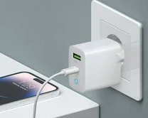 СЗУ 1USB-A + 1USB-C Deppa PD 3.0, QC 3.0, 20W, белый