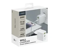 СЗУ 1USB-A + 1USB-C Deppa PD 3.0, QC 3.0, 20W, белый