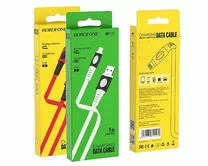 Кабель Borofone BX35 USB-A - Lightning белый, 1м