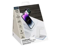 Зарядная станция Deppa Stand Neo для iPhone, Watch series, Airpods, 20W белая