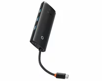 USB-C HUB Baseus Lite Series 5-Port USB-C - HDMI+USB-A 3.0*3+PD (черный)