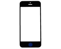 Стекло дисплея iPhone 5/5S/5C/SE черное 1кл