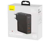 СЗУ 2USB-A + 2USB-C Baseus GaN2 100W + кабель USB-C-USB-C черный, 1м