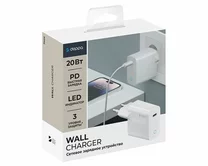 СЗУ-1USB-C Deppa, PD, 20W, белый, 11424