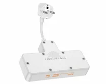 Сетевой фильтр Hoco AC11A, 3 USB, 1 USB-C, 2 розетки, черный