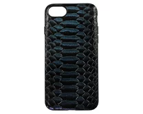 Чехол iPhone 7/8/SE 2020 Leather Reptile (синий)