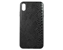 Чехол iPhone XS Max Leather Reptile (черный)