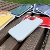 Чехол iPhone 11 Pro Liquid Silicone FULL (белый)