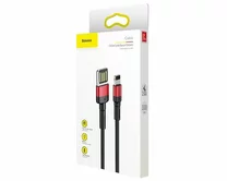 Кабель Baseus Cafule Cable Special Edition Lightning - USB черно-кр., 1м