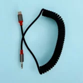 Аудиокабель McDodo CA-0900 USB-C - AUX, 1,8м, витой, черный