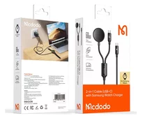 Кабель McDodo CH-4210 2в1 USB-C - Samsung Watch+USB-C черный, 60W, 1,5м